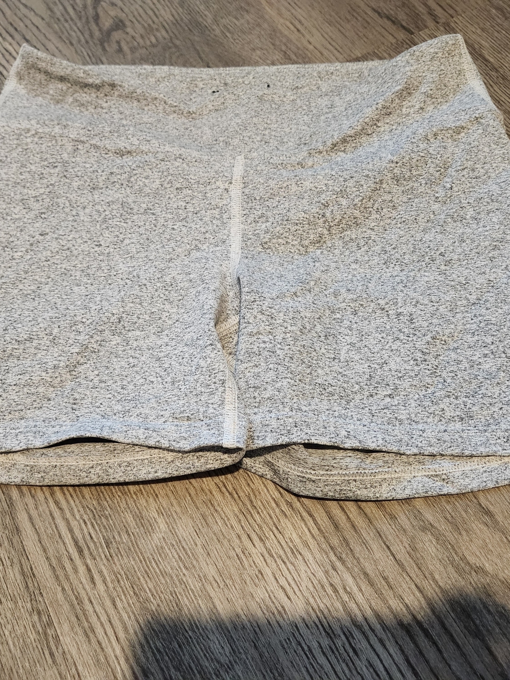 NOBULL Light Heather Gray Athletic Bike Shorts